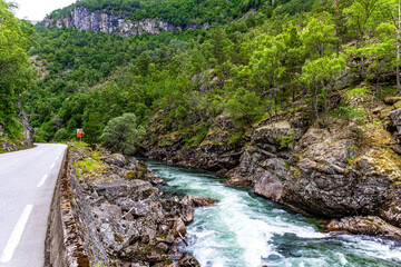 Turbulent mountain stream