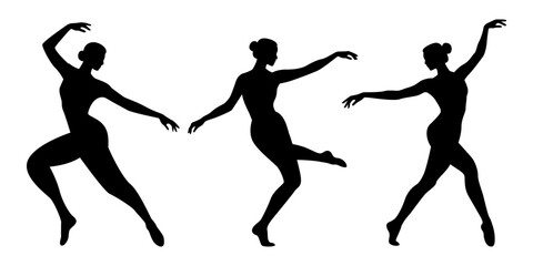 Dancing People Silhouette Black Icon Bundle for Party and Celebration Theme