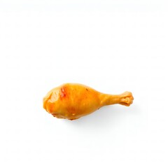 Chicken leg in white background and beautiful view and Top view