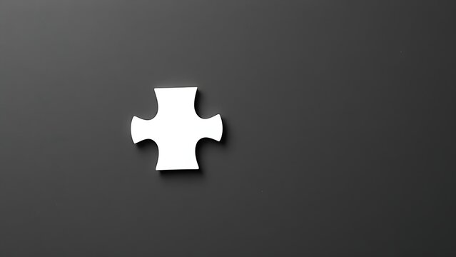 plurality. Mismatched puzzle piece forced into wrong geometric position, symbolic conflict with clean lines and negative space. wellbeing guides.