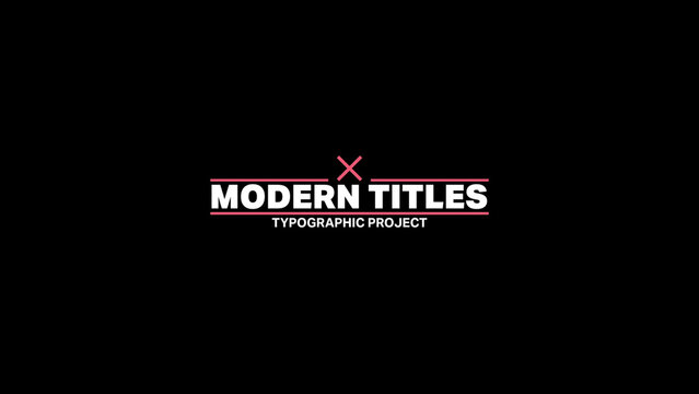 Modern Title 01