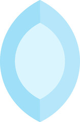 Blue 3D Droplet Gemstone