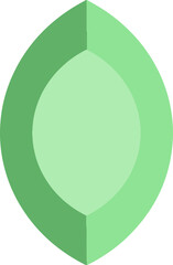 Green 3D Droplet Gemstone