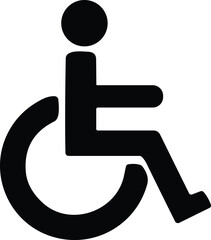 Wheelchair accessibility icon, disability symbol, inclusive design, public facilities, accessible services, mobility aid, universal sign, healthcare vector, equality, support