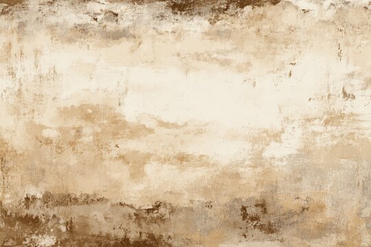 Textured beige and brown abstract background, aged, weathered, distressed - Powered by Adobe