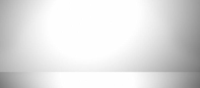 Clean minimalistic background with smooth gradient lighting, transitioning from light gray to white. Abstract empty studio backdrop with a soft shadow floor effect, creating depth and simplicity.