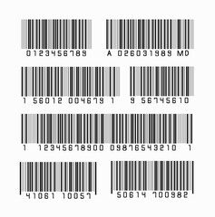 Set of barcode illustration