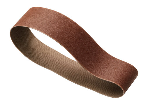 Flexible cloth-backed sanding belt for contouring in custom cabinetry.