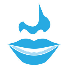 Abstract Nose Mouth Icon