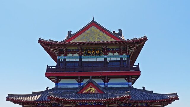 Aerial Photography of Traditional Chinese Tower Buildings