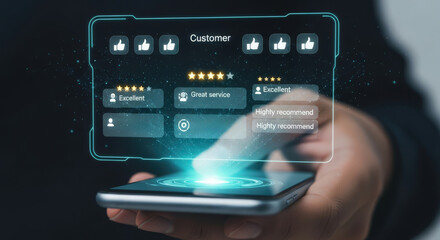 Interactive approval display, Holographic system for group approval and customer feedback