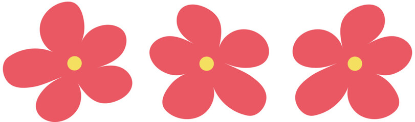 pink flower on white background