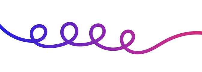 Obraz premium Minimal colorful grainy texture gradient wave ribbon design. Abstract flowing line with loop and smooth curve art illustration design 