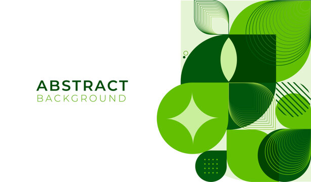 Abstract geometric green presentation design. Modern Green Layout for Presentation, Background, Banner, Brochure, Flyer, Poster. Vector templates