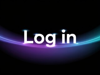 A dark-themed graphic featuring the text "Log in" illuminated with a colorful glow, hinting at digital access or online platforms.