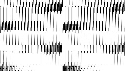 Smooth transition pattern with geometric shapes for sporty and modern background. Black isolated on white background. Vector Format Illustration 