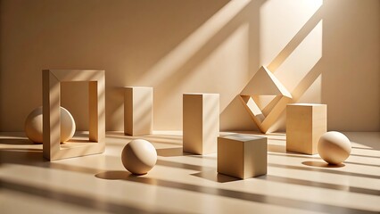 Geometric Shapes in Sunlight