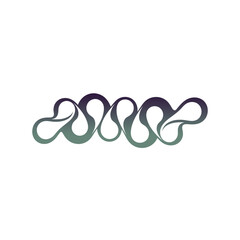 Abstract design featuring flowing, interconnected shapes in gradient tones, ideal for modern art applications