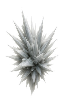 Silky, fibrous tremolite crystal cluster with needle-like formations.