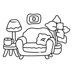 Cozy & Cute coloring book, bold and easy, victor art, line art, Coloring Pages, bold & easy cozy winter coloring book pages, cute line art