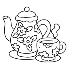 Cozy & Cute coloring book, bold and easy, victor art, line art, Coloring Pages, bold & easy cozy winter coloring book pages, cute line art