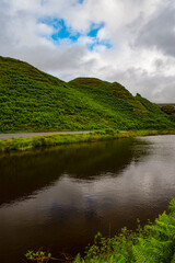 Isle of Skye, Scotland, Uk: view of the Fairy Glen, magic valley connected to ancient customs, children casted flowers petals in the burn to encourage fairies providing villages with fresh water
