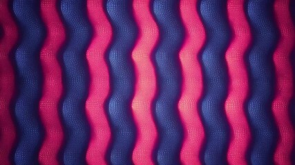 Seamless loop animation background wallpaper of abstract colorful retro synthwave pink and blue wavy pattern with neon glow 
 - Powered by Adobe