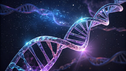 Genetic DNA Helix: Biotech, Science & Innovation