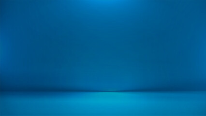 Blue navy studio room. Limbo dark background. Abstract 3d backdrop for product presentation. Minimal wall scene. Showcase, promotion display. Vector stage winter mockup illustration
