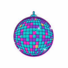 Obraz premium disco ball isolated on white