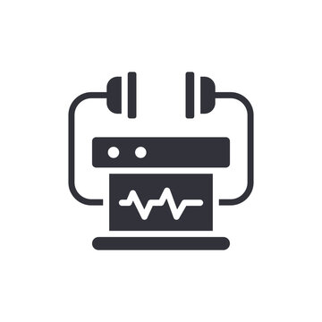 Encephalography With Headphones Medical Diagnostic Device