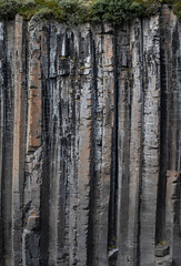 Fototapeta premium basalt rock formation of canyon Studlagil in Iceland