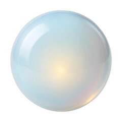 Obraz premium Smooth opalite sphere with a pearlescent finish and an enchanting internal glow.