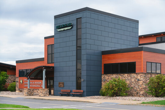 Rome, NY - Oct 12, 2025: Griffiss International Airport (RME) is a public airport serving Oneida County at Griffiss Business and Technology Park owned by Oneida County and FBO services by Million Air