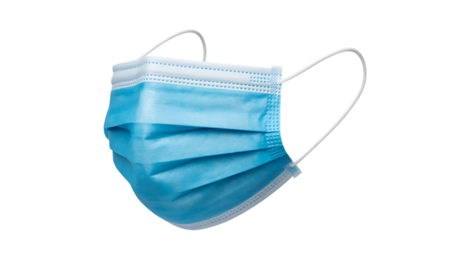 Blue surgical mask essential hygiene