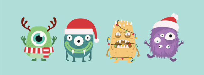 Cute monster christmas © dadan_pm