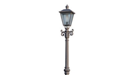 old street lamp in silent alley