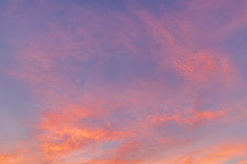 暑い夕焼け