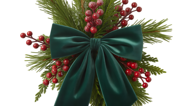 Christmas tree with red bow holiday style inspiration