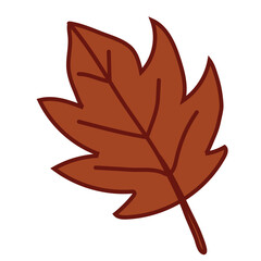 orange maple leaf silhouette