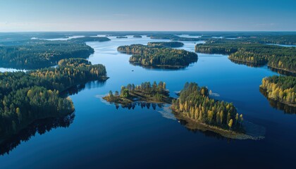 Breathtaking Aerial View Clear Blue