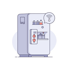 Smart Refrigerator with IoT Connectivity and Temperature Monitoring for Optimal Food Storage