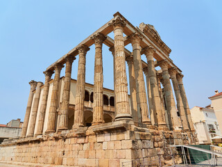 Obraz premium Diana temple, Mérida, Extremadura, Spain.