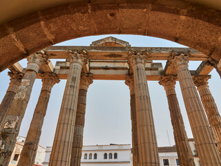 Fototapeta premium Diana temple, Mérida, Extremadura, Spain.