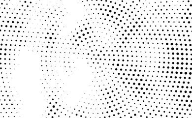Black and white halftone dots vector pattern design background illustration texture element