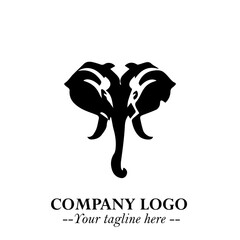 Majestic Elephant Logo Symbol with Elegant Minimalist Design and Powerful Modern Style
