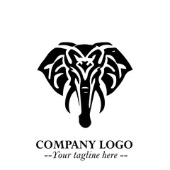 Majestic Elephant Logo Symbol with Elegant Minimalist Design and Powerful Modern Style
