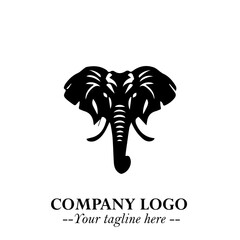 Majestic Elephant Logo Symbol with Elegant Minimalist Design and Powerful Modern Style

