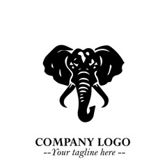 Majestic Elephant Logo Symbol with Elegant Minimalist Design and Powerful Modern Style
