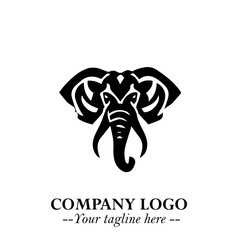 Majestic Elephant Logo Symbol with Elegant Minimalist Design and Powerful Modern Style
